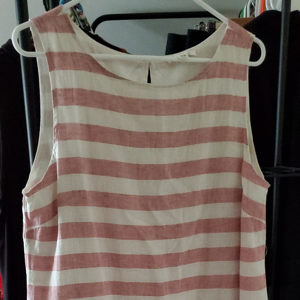 NWOT Red and White Stripped Dress